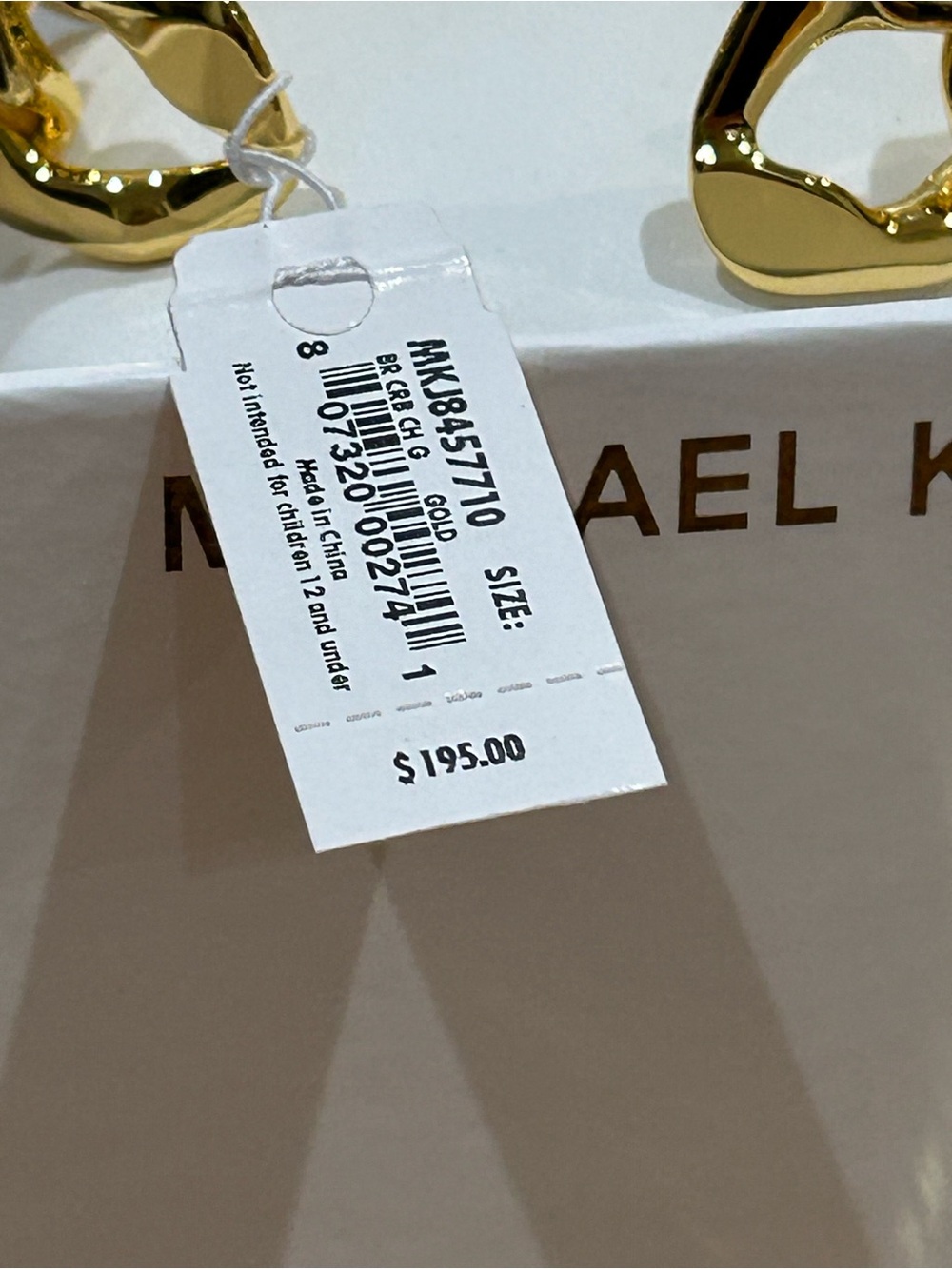 Michael Kors - Gold Chunky Chain Bracelet for Women NWT - Picture 9 of 12